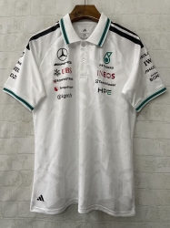 2026 MERCEDES white F1 polo S-5XL